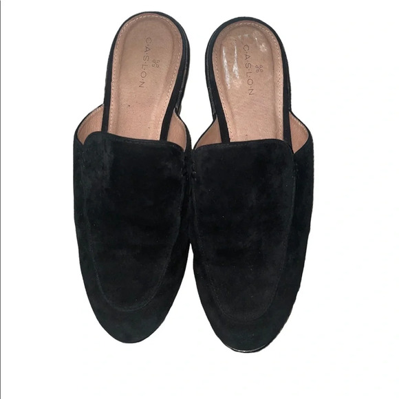 Caslon Black Suede Loafers Size 6.5 - Picture 1 of 7